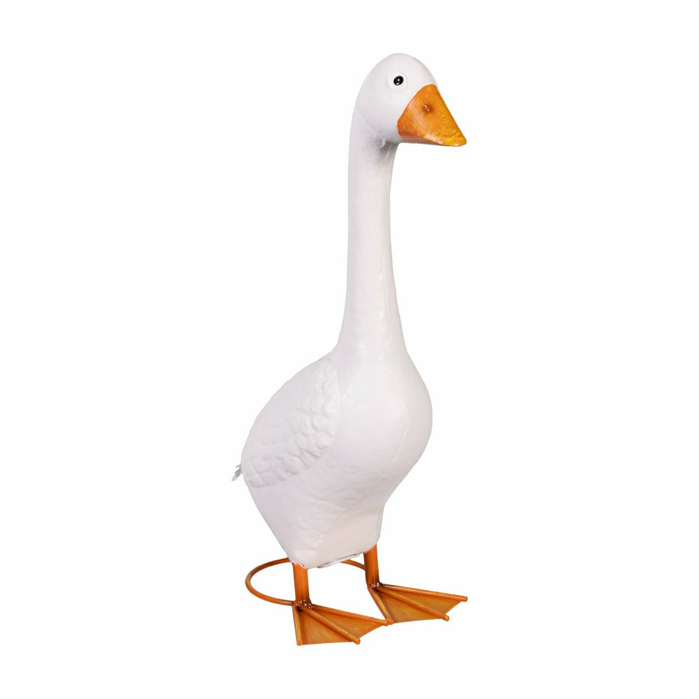Metal Porch Goose Statue, 21"H - Home
