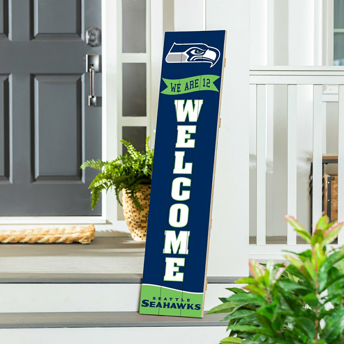 Seattle Seahawks Large Single Sided Leaner, 46" - Home NFL