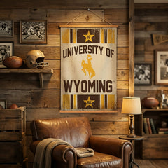 University of Wyoming, Canvas Wall Tapestry, Medium, 36x24 - Home