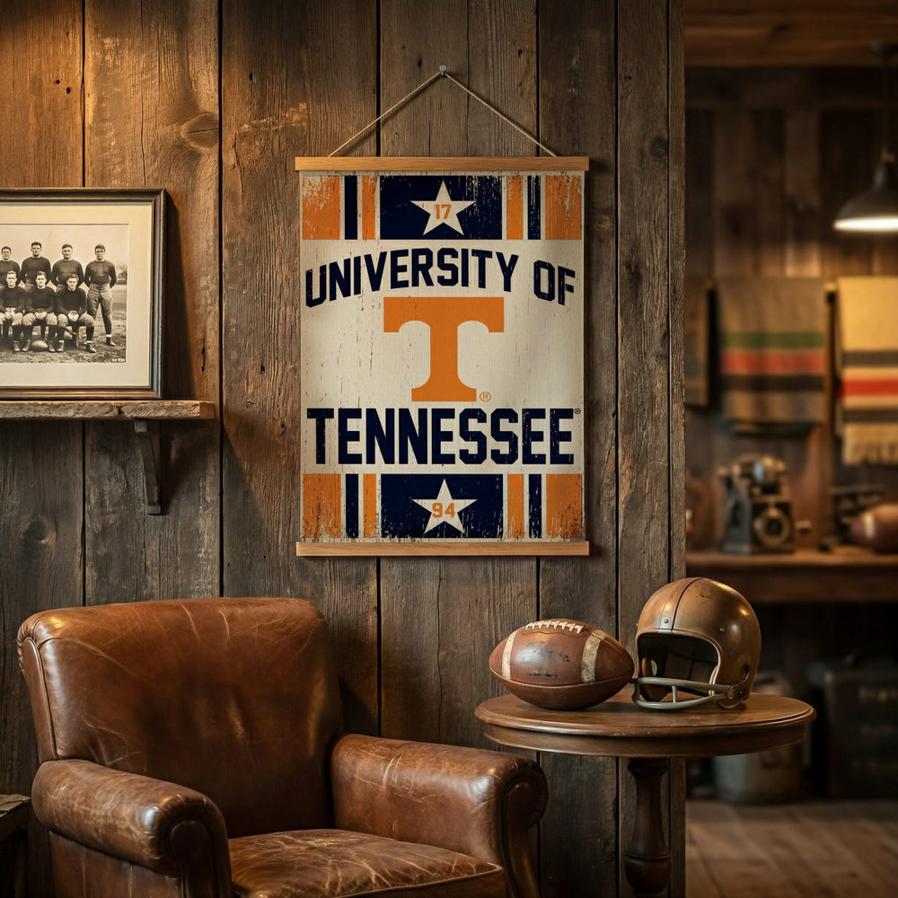 University of Tennessee, Canvas Wall Tapestry, Medium, 36x24 - Home Collegiate