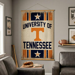 University of Tennessee, Canvas Wall Tapestry, Large, 54x36 - Home Collegiate