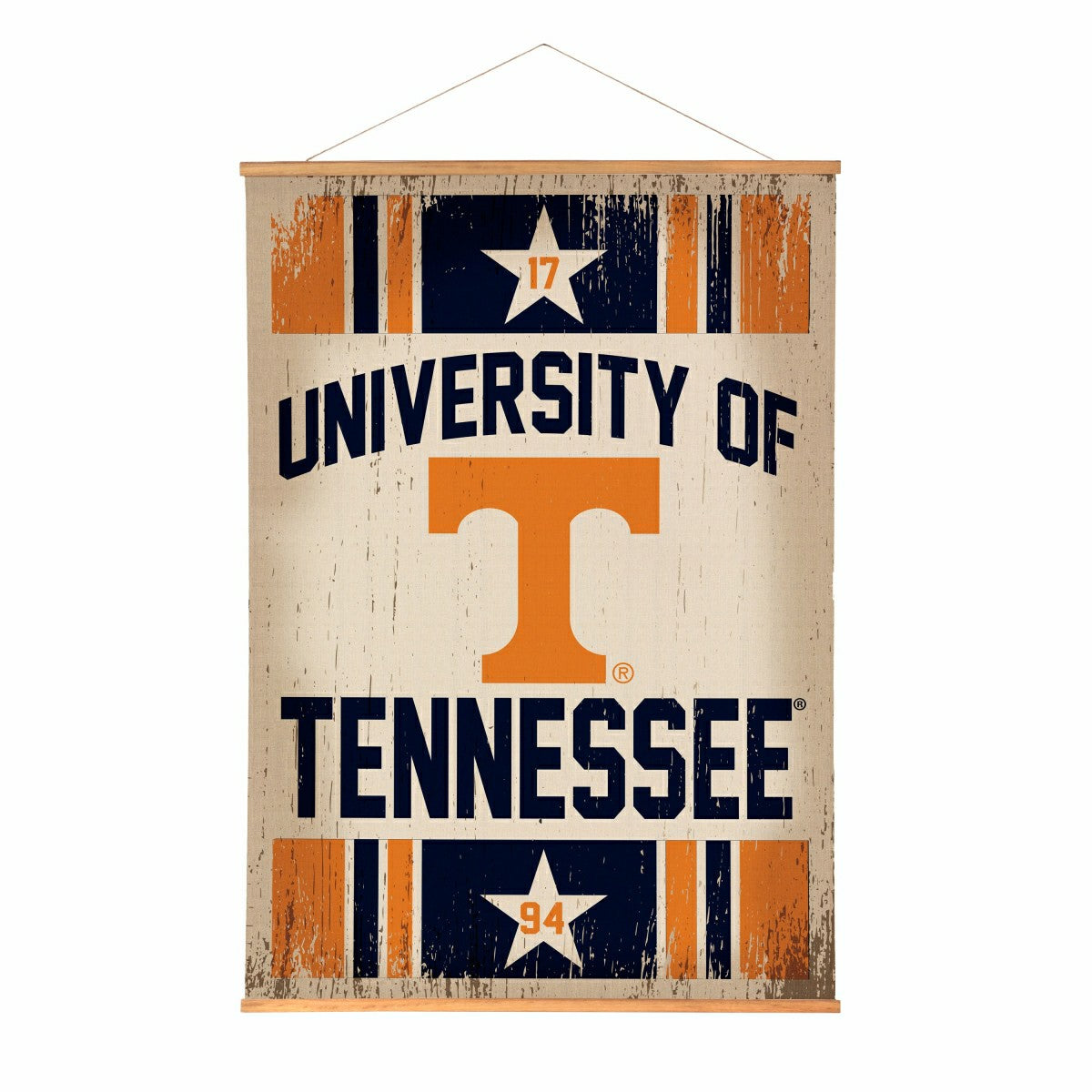 University of Tennessee, Canvas Wall Tapestry, Large, 54x36 - Home Collegiate