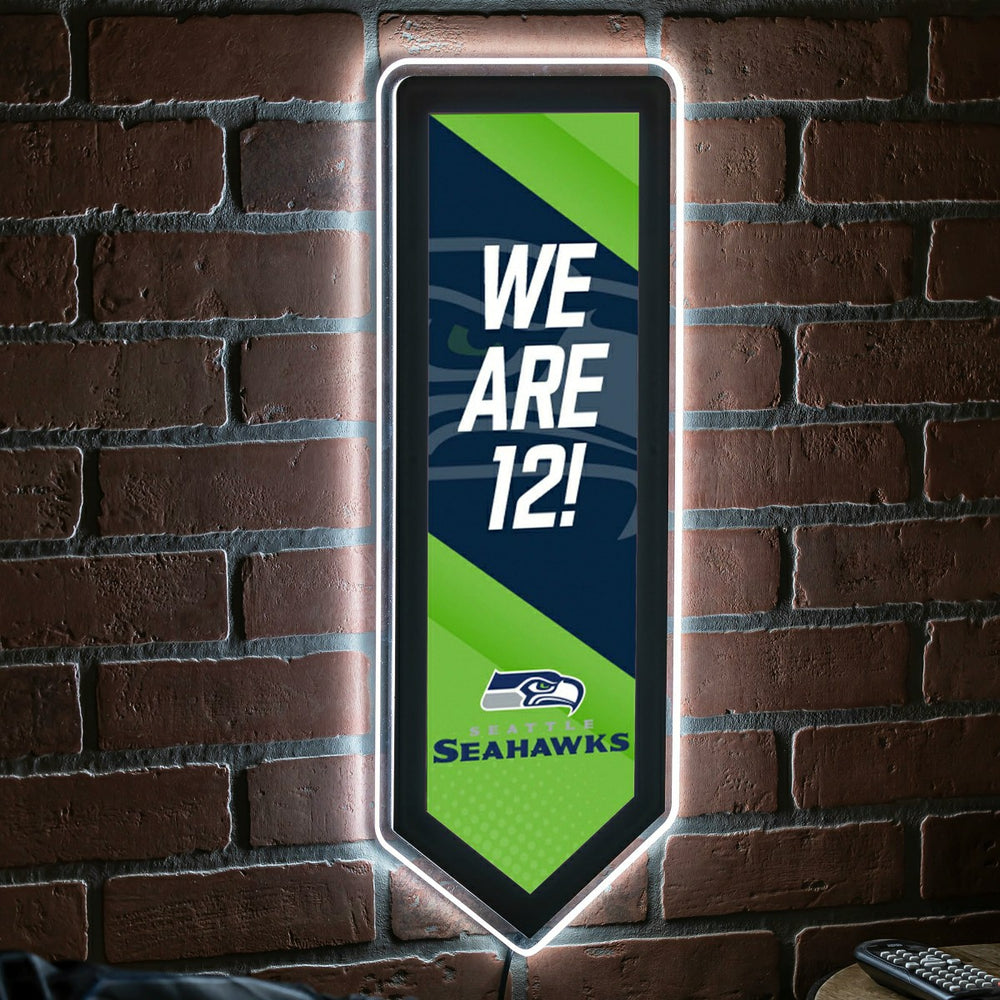 LED Wall Decor, Pennant, Seattle Seahawks - Home NFL