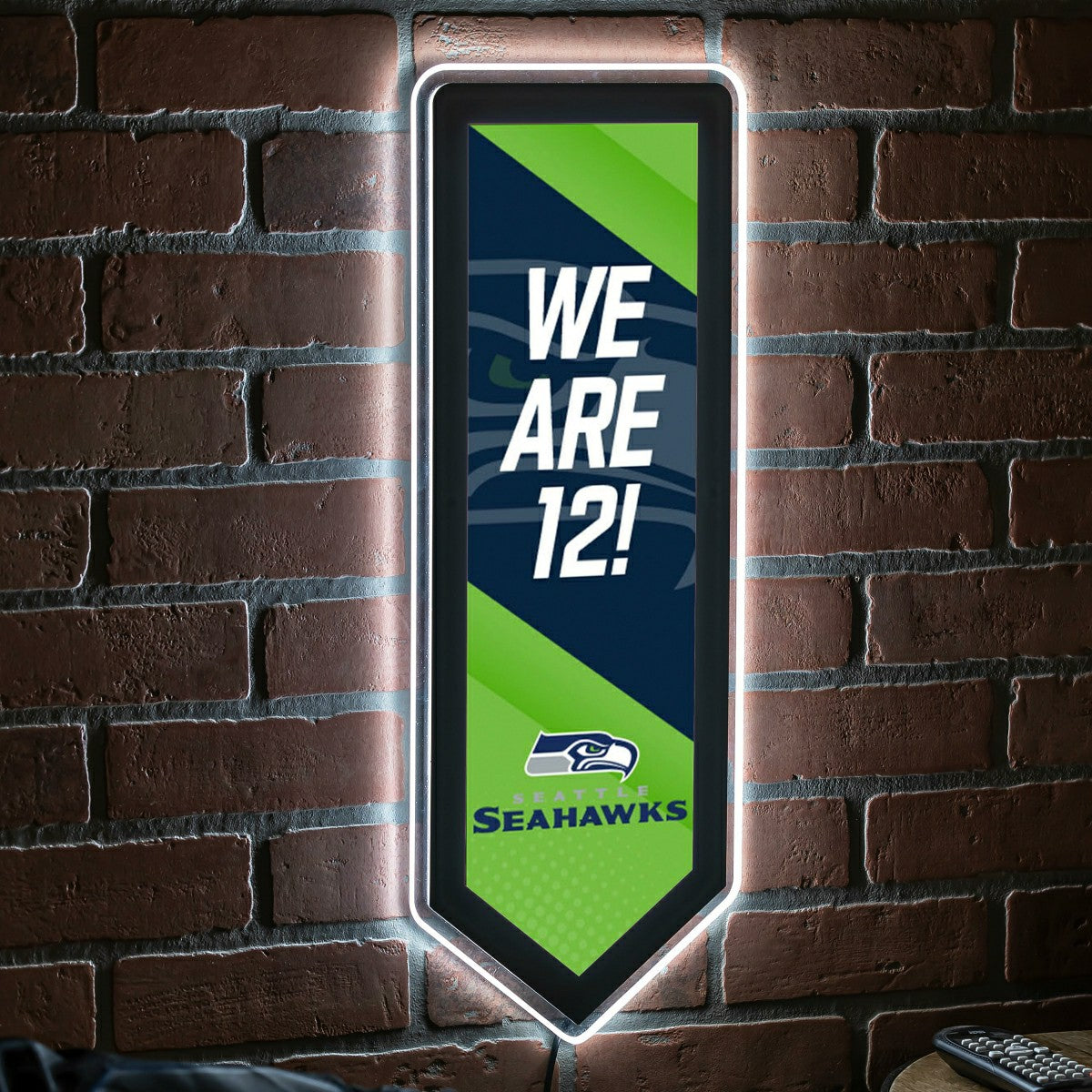 LED Wall Decor, Pennant, Seattle Seahawks - Home NFL