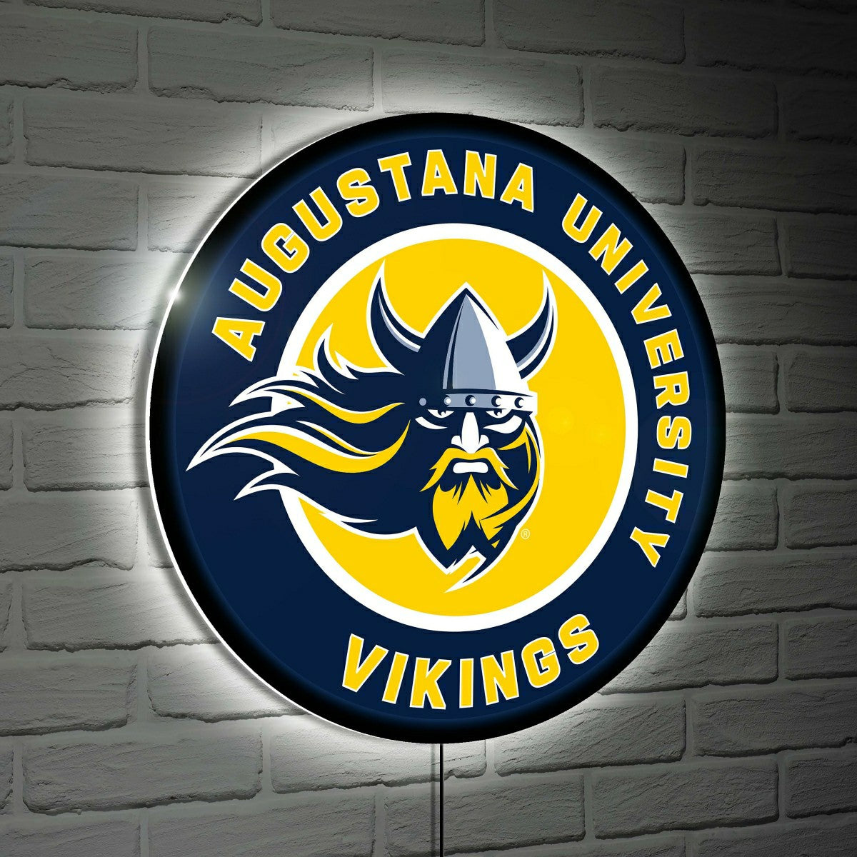 Augustana University Large Round Edgelite LED Decor - Home