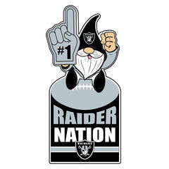 Las Vegas Raiders Gnome Metal Sign 10"L x 30"H - Home NFL