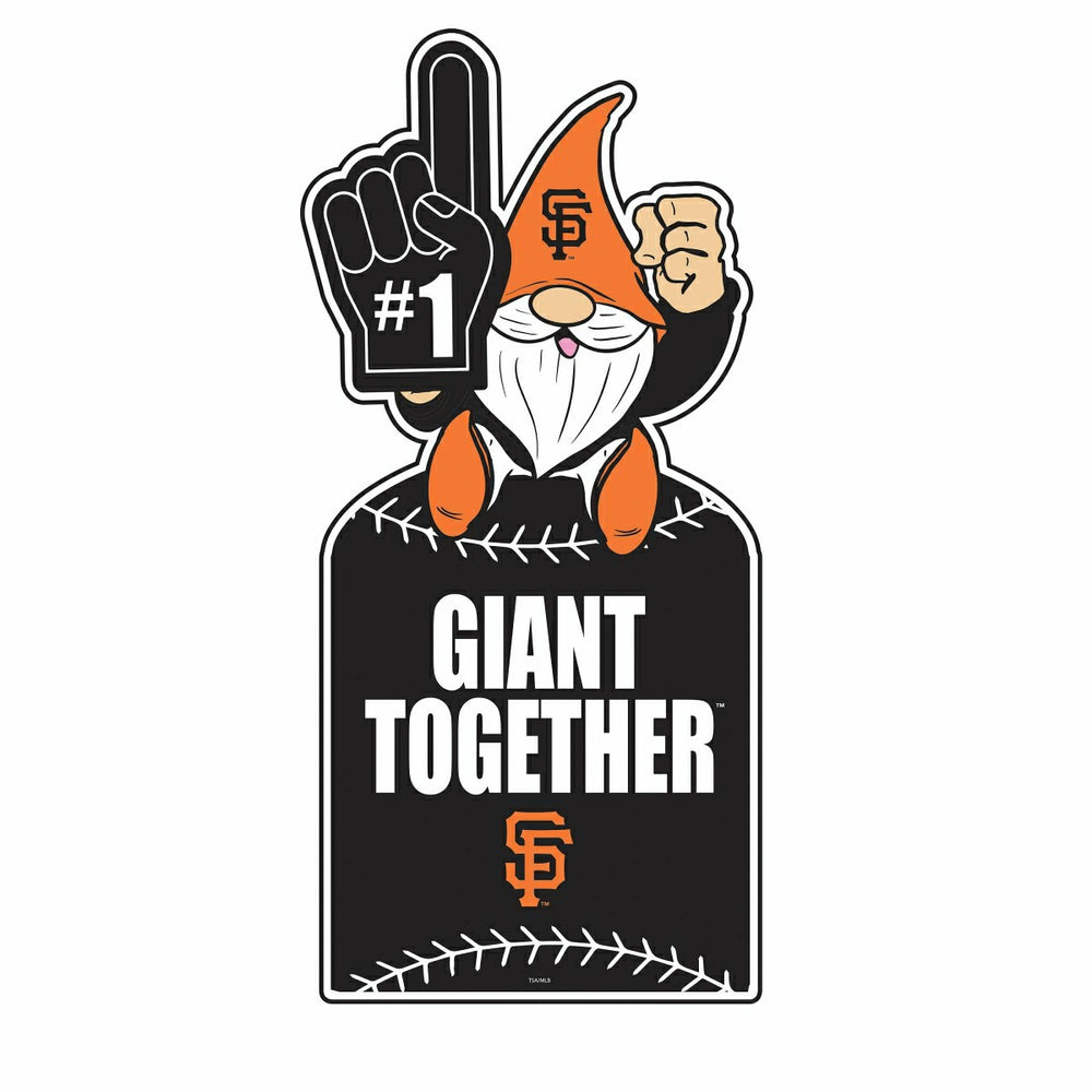 San Francisco Giants Gnome Metal Sign 10"L x 30"H - Home MLB