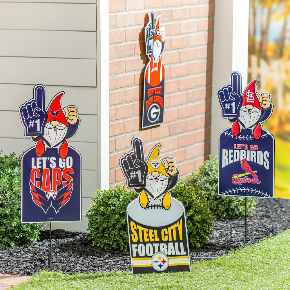 St Louis Cardinals Gnome Metal Sign 10"L x 30"H - Home MLB