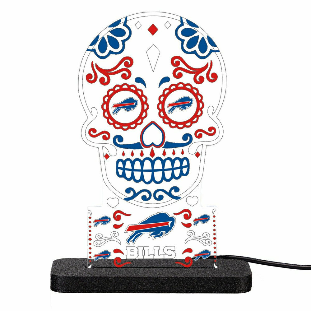 Buffalo Bills NFL Football Sugar Skull Desklite LED Décor - Home NFL