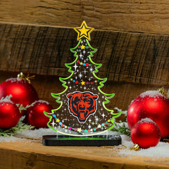 Chicago Bears NFL Football Holiday Tree Desklite LED Decor - Home NFL