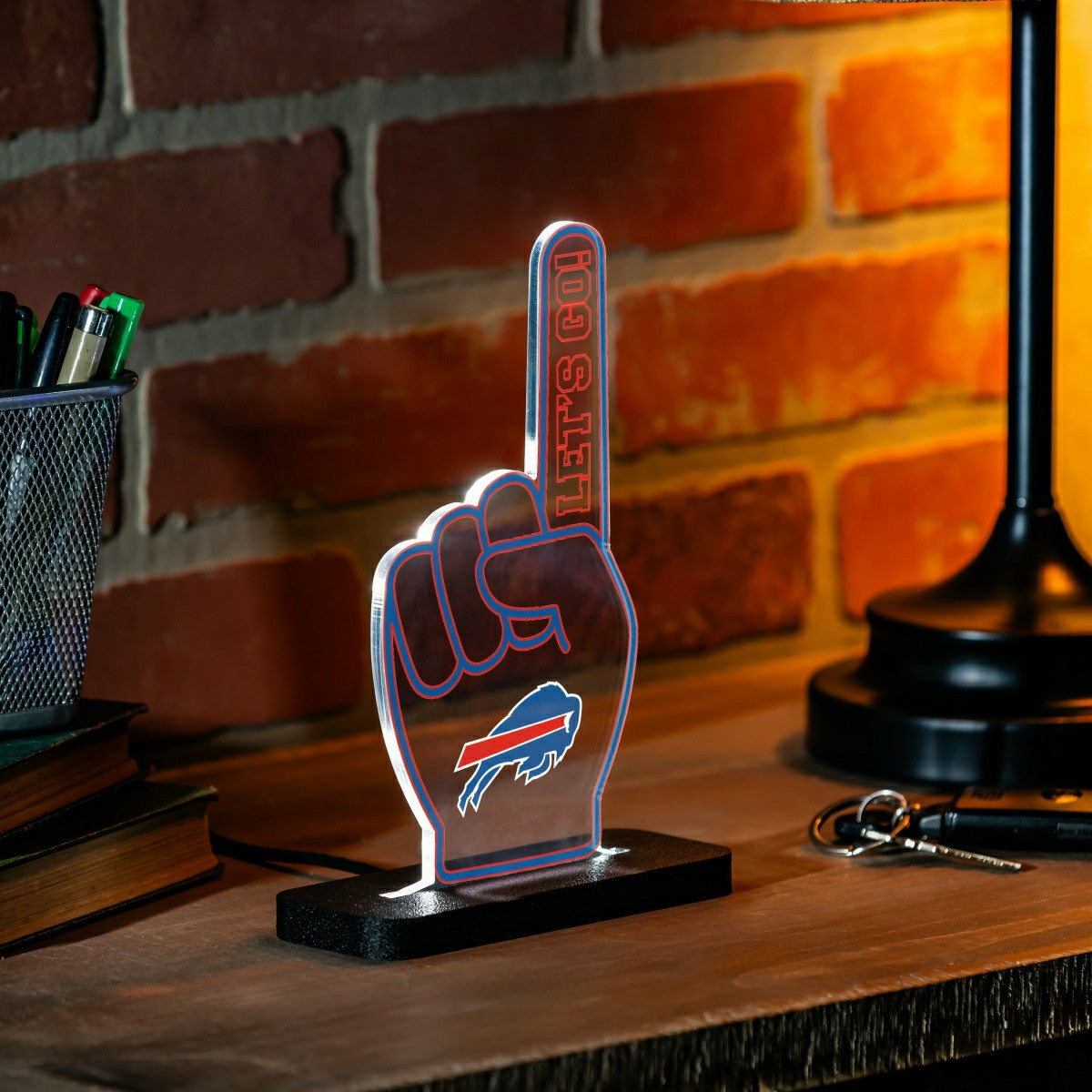 Buffalo Bills NFL Football Foam Finger Desklite LED Decor - Home NFL