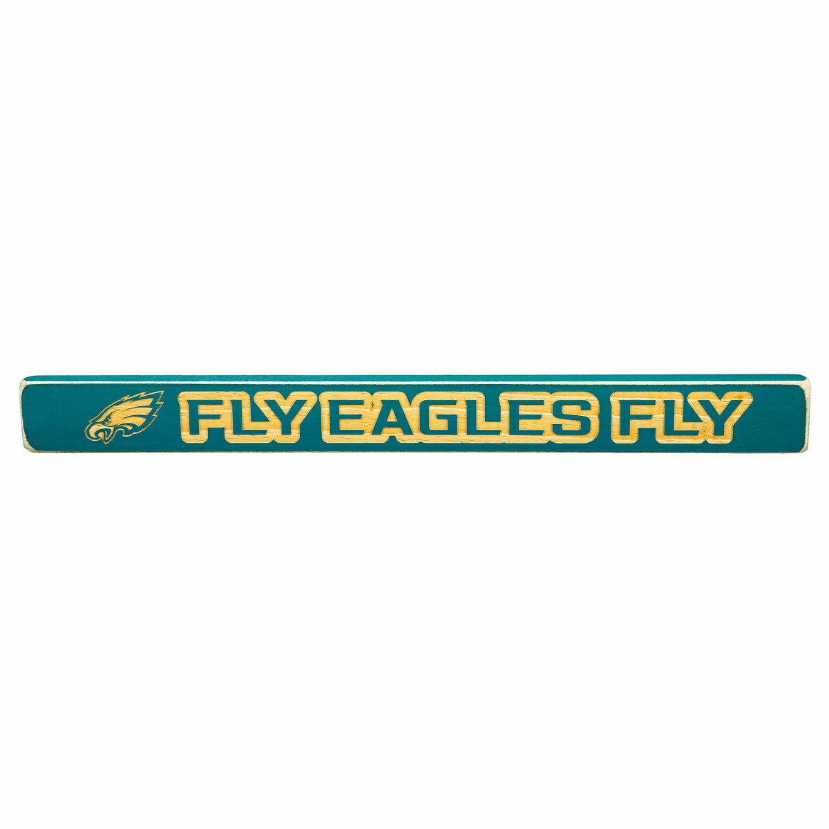 Philadelphia Eagles Engraved Wood Sign, 1.5" x 18" - Home NFL