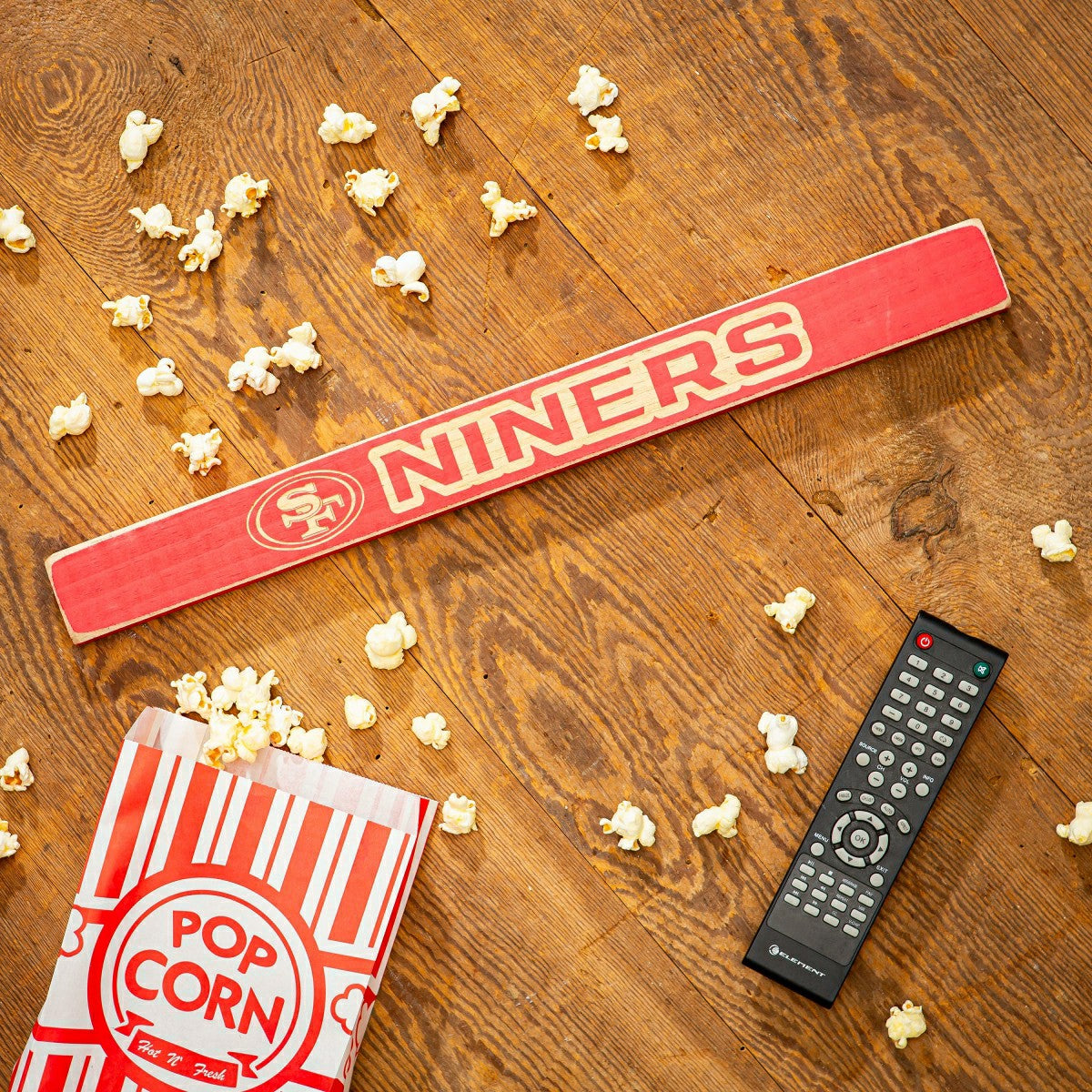 San Francisco 49ers Engraved Wood Sign, 49ers 1.5" x 18" - Home NFL