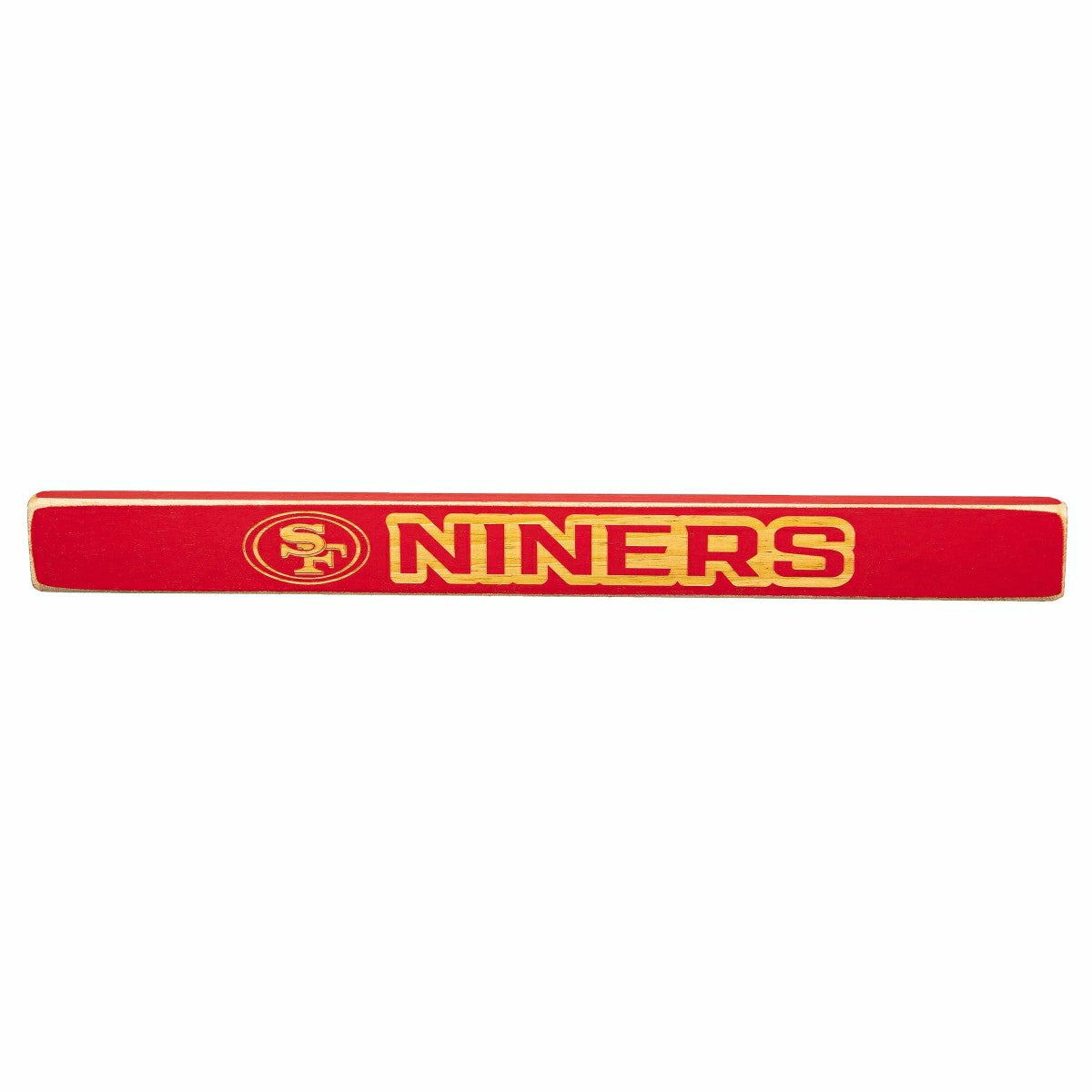 San Francisco 49ers Engraved Wood Sign, 49ers 1.5" x 18" - Home NFL