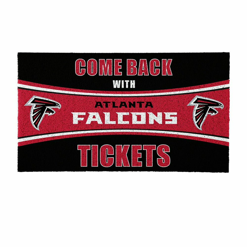 28" x 16" PVC Trapper Mat, Come Back with Tickets, Atlanta Falcons - NFL