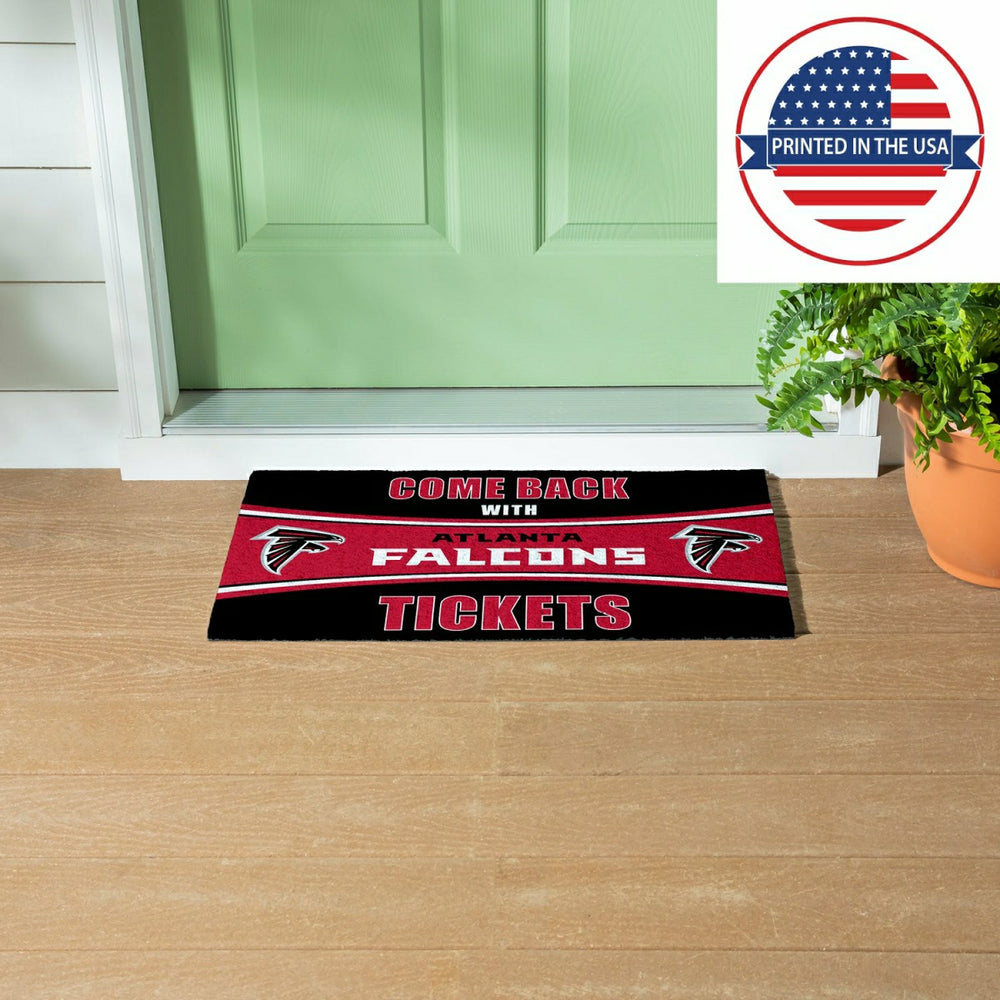 28" x 16" PVC Trapper Mat, Come Back with Tickets, Atlanta Falcons - NFL