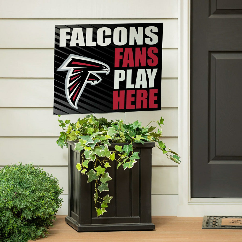 Atlanta Falcons Coroplast Yard Sign "Fans Play Here" - NFL Home