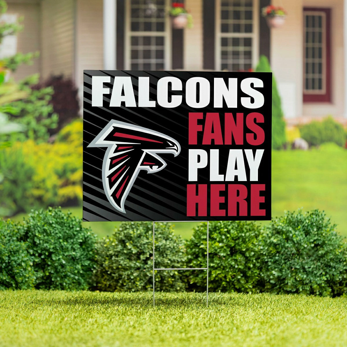Atlanta Falcons Coroplast Yard Sign "Fans Play Here" - NFL Home