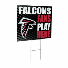 Atlanta Falcons Coroplast Yard Sign "Fans Play Here" - NFL Home