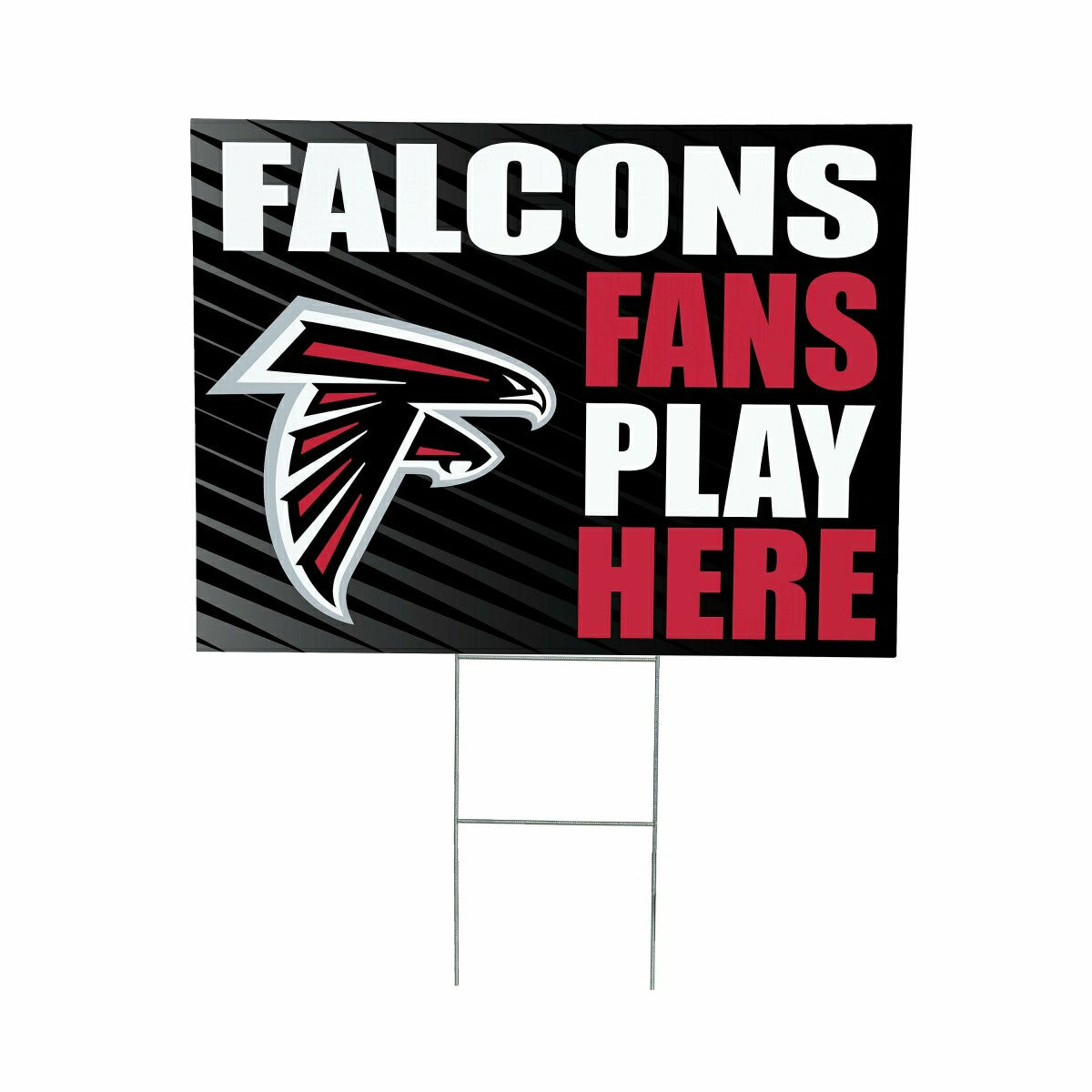 Atlanta Falcons Coroplast Yard Sign "Fans Play Here" - NFL Home