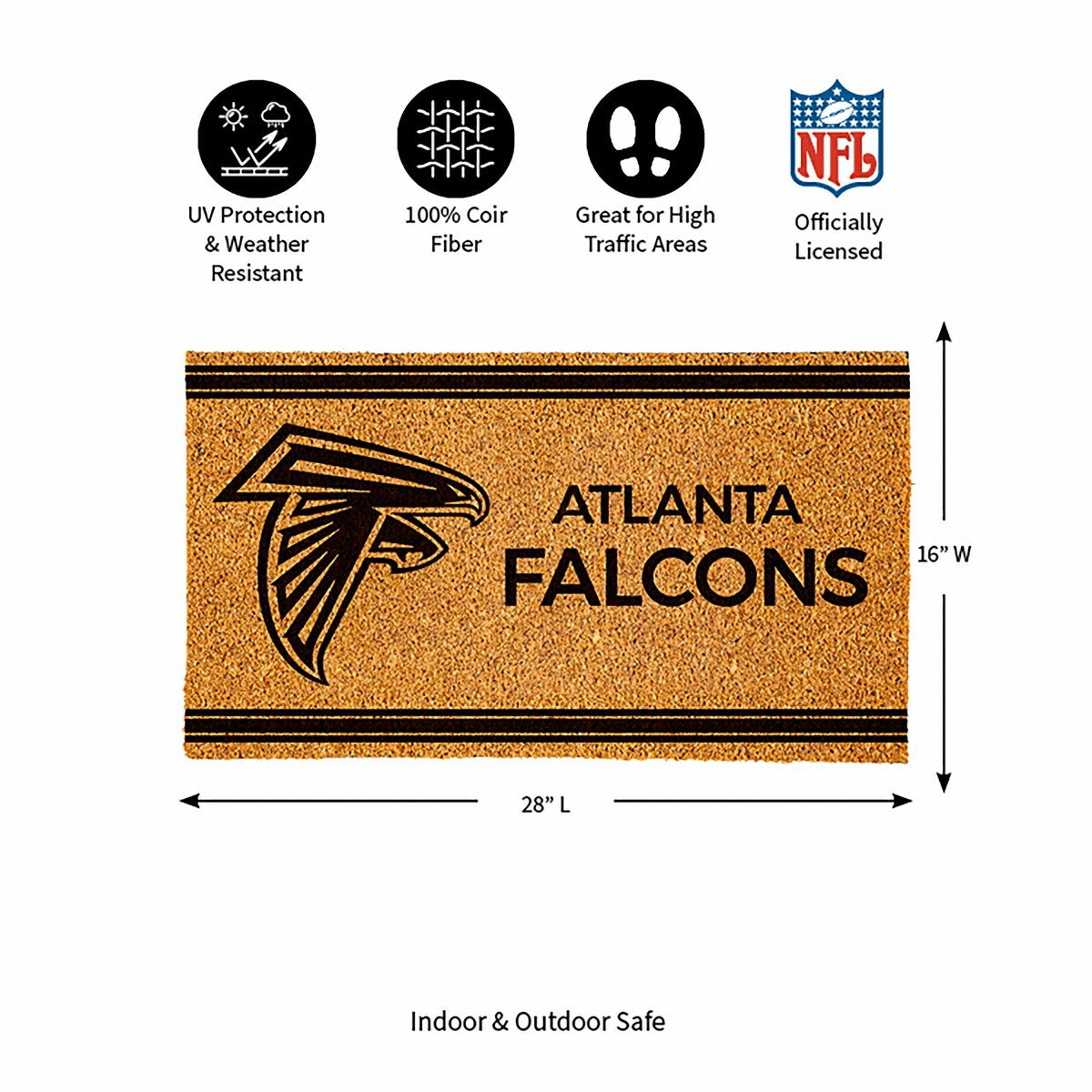Atlanta Falcons, Coir Mat 1C - NFL