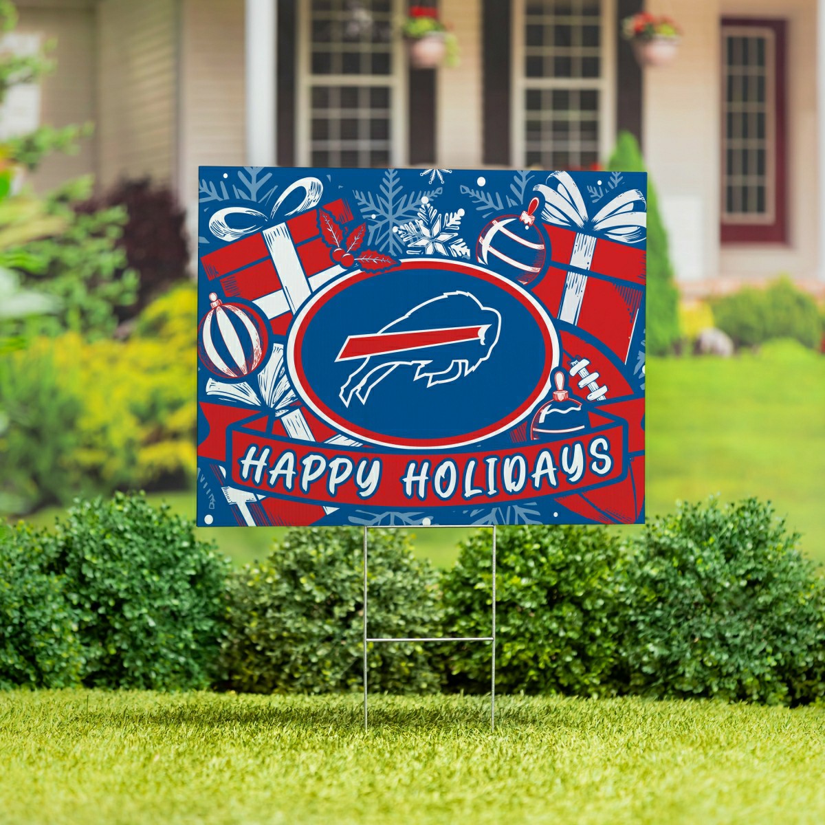 Buffalo Bills Yard Sign, Holiday - NFL Home