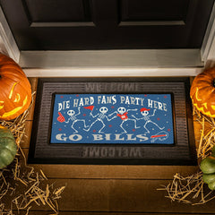 Buffalo Bills Flocked Coir Halloween Sassafras Switch Mat, 22"x10" - NFL