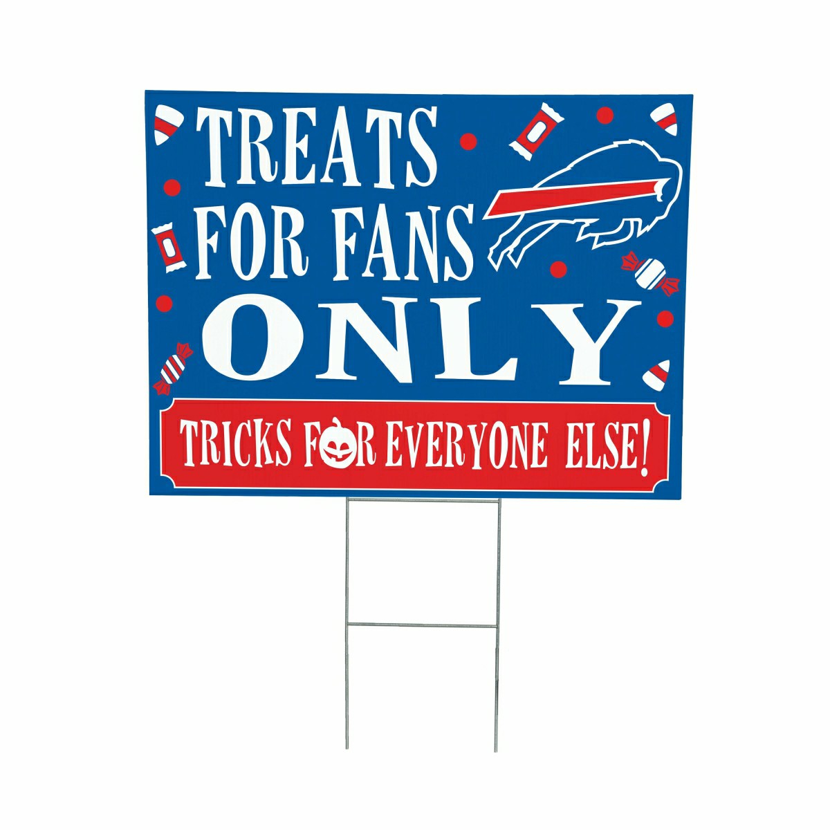 Buffalo Bills Yard Sign, Halloween Treats for Fans - NFL Home