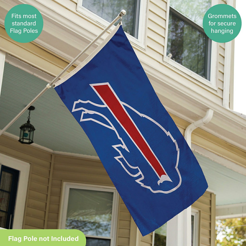 Buffalo Bills Single Sided Estate Flag with 2 Grommets, 3'x5' - NFL Home