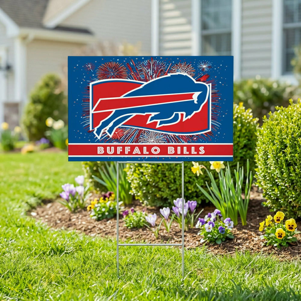 Buffalo Bills Yard Sign, Patriotic - NFL Home