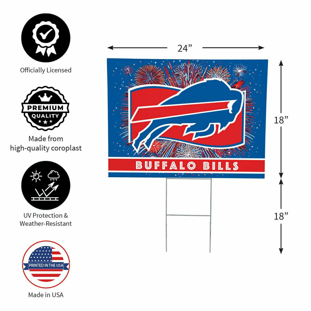 Buffalo Bills Yard Sign, Patriotic - NFL Home