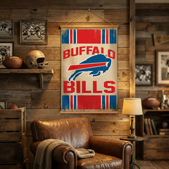 Buffalo Bills, Canvas Wall Tapestry, Medium, 36x24 - NFL Home