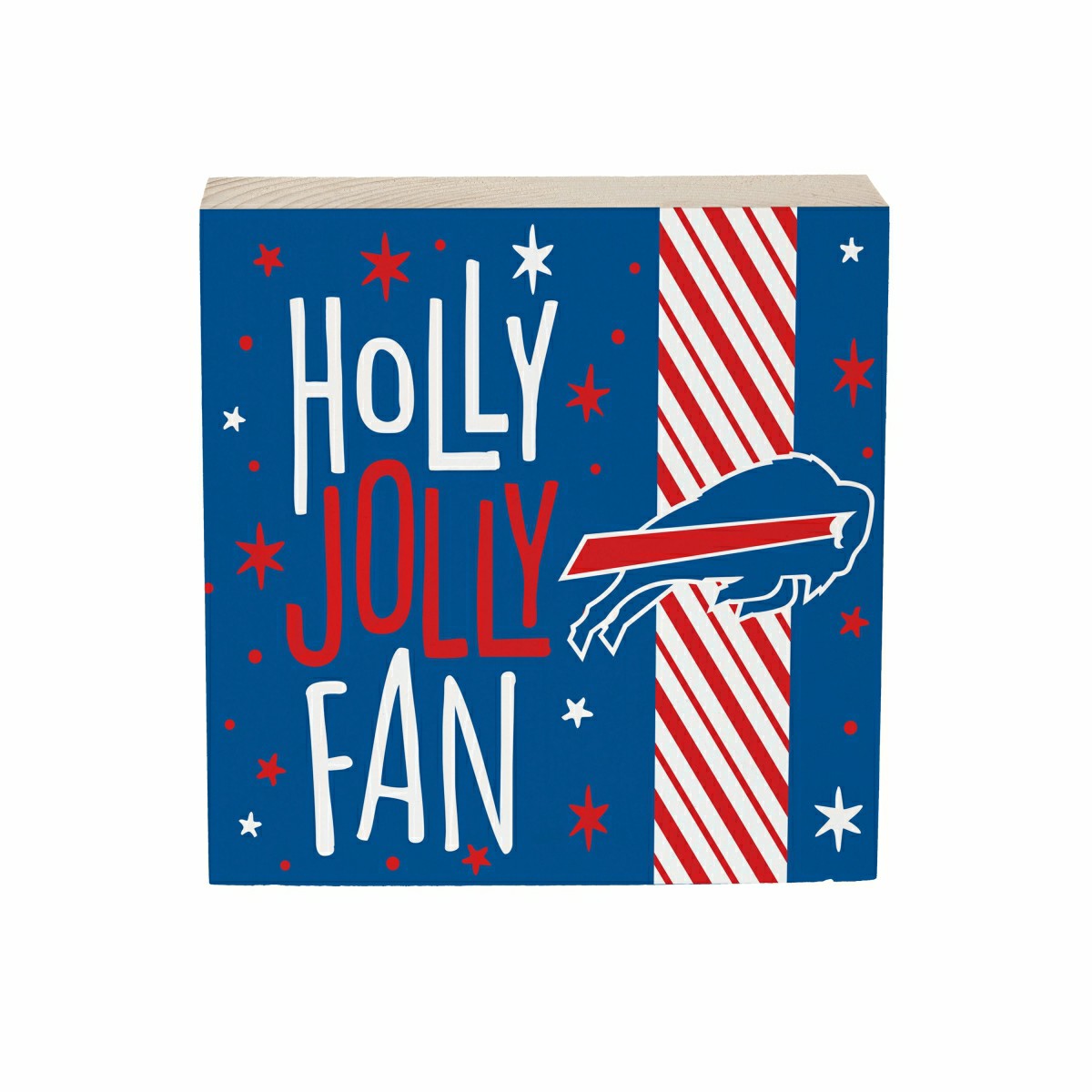 Buffalo Bills Block, Holiday, 6x6 - NFL Home