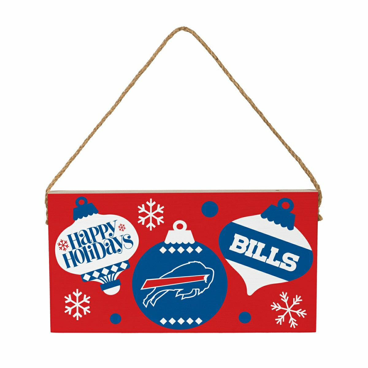 Buffalo Bills Holiday Wood Wall Sign, 6x11 - NFL Home