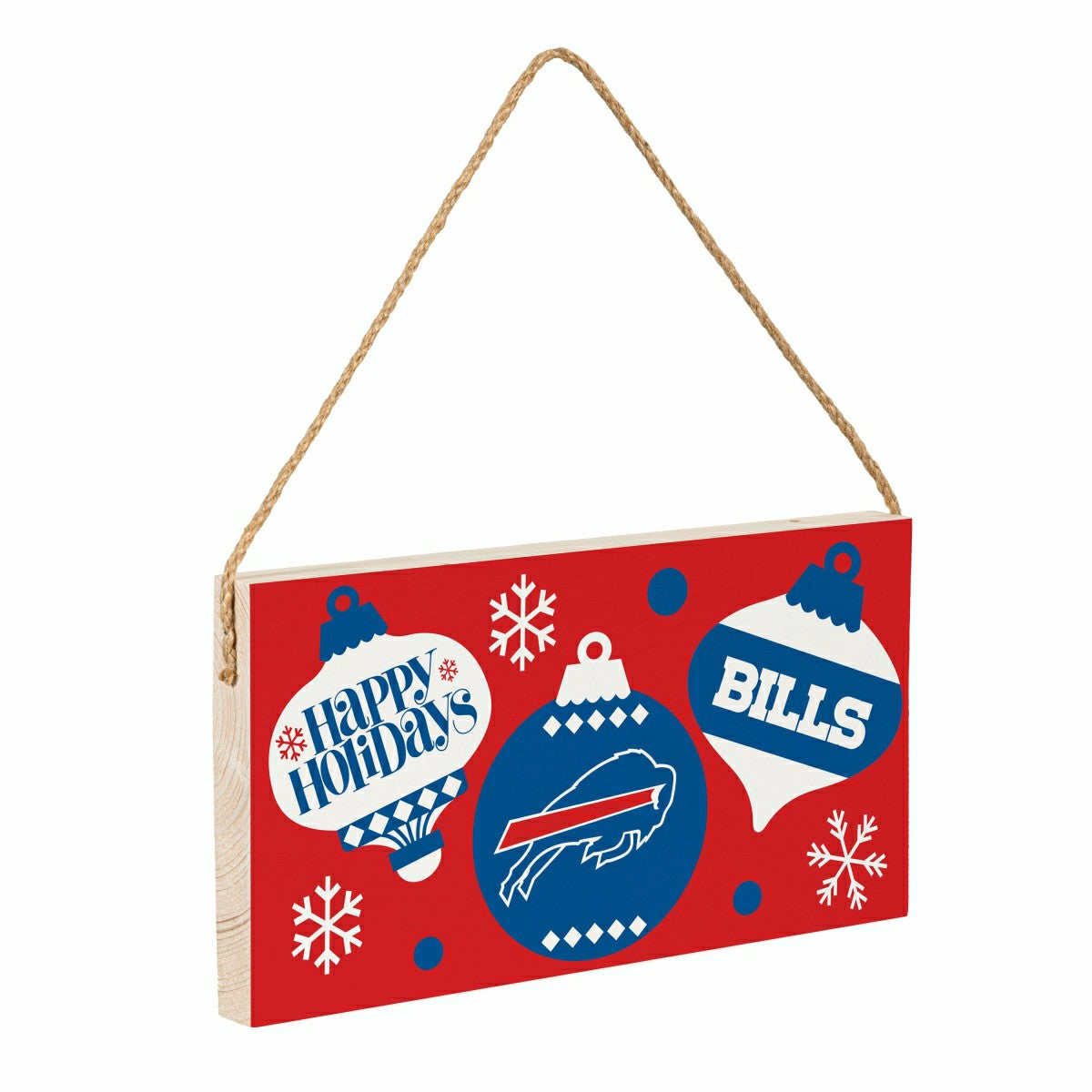 Buffalo Bills Holiday Wood Wall Sign, 6x11 - NFL Home