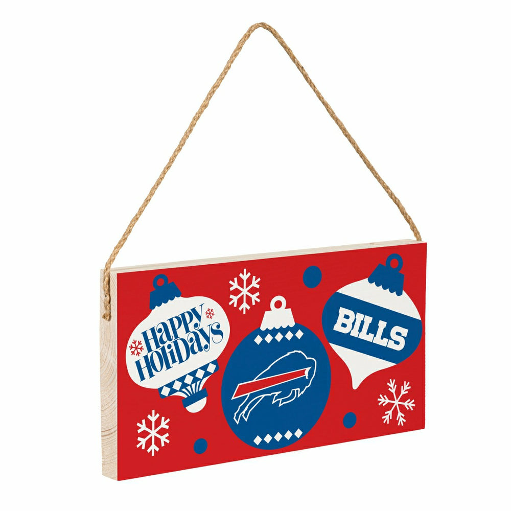 Buffalo Bills Holiday Wood Wall Sign, 6x11 - NFL Home