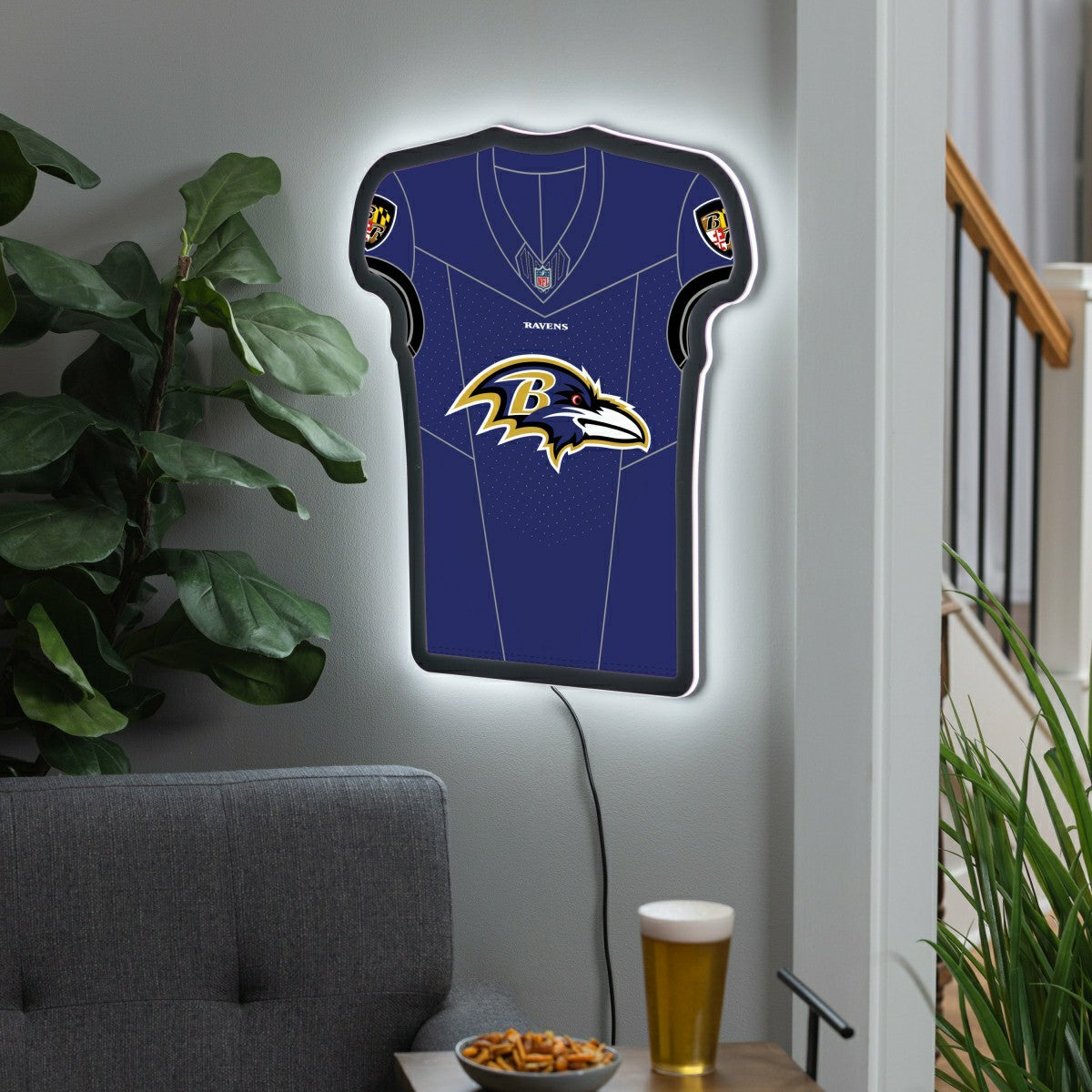 Baltimore Ravens NFL Football Jersey Edgelite LED Decor - NFL