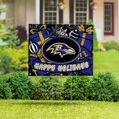 Baltimore Ravens Yard Sign, Holiday - NFL Home