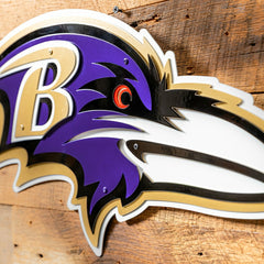 Baltimore Ravens Premier Metal Wall Art - NFL Home