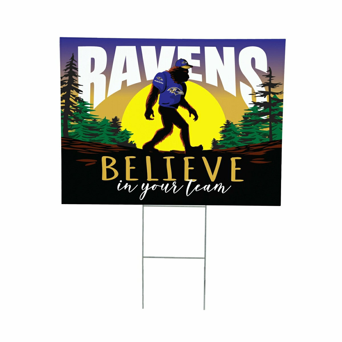 Baltimore Ravens Yard Sign, Bigfoot - NFL Home