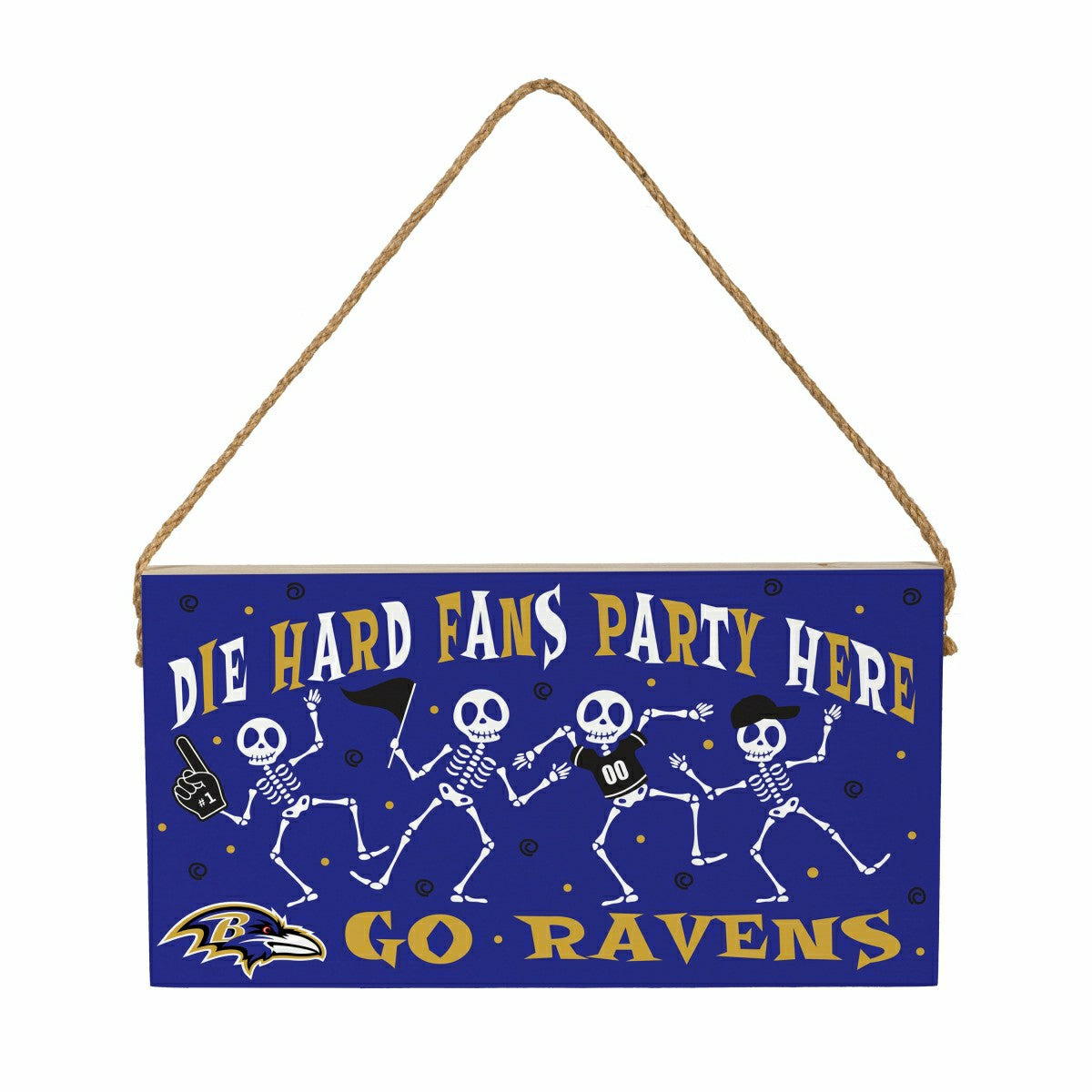 Baltimore Ravens Halloween Wood Wall Sign, 6x11 - NFL Home