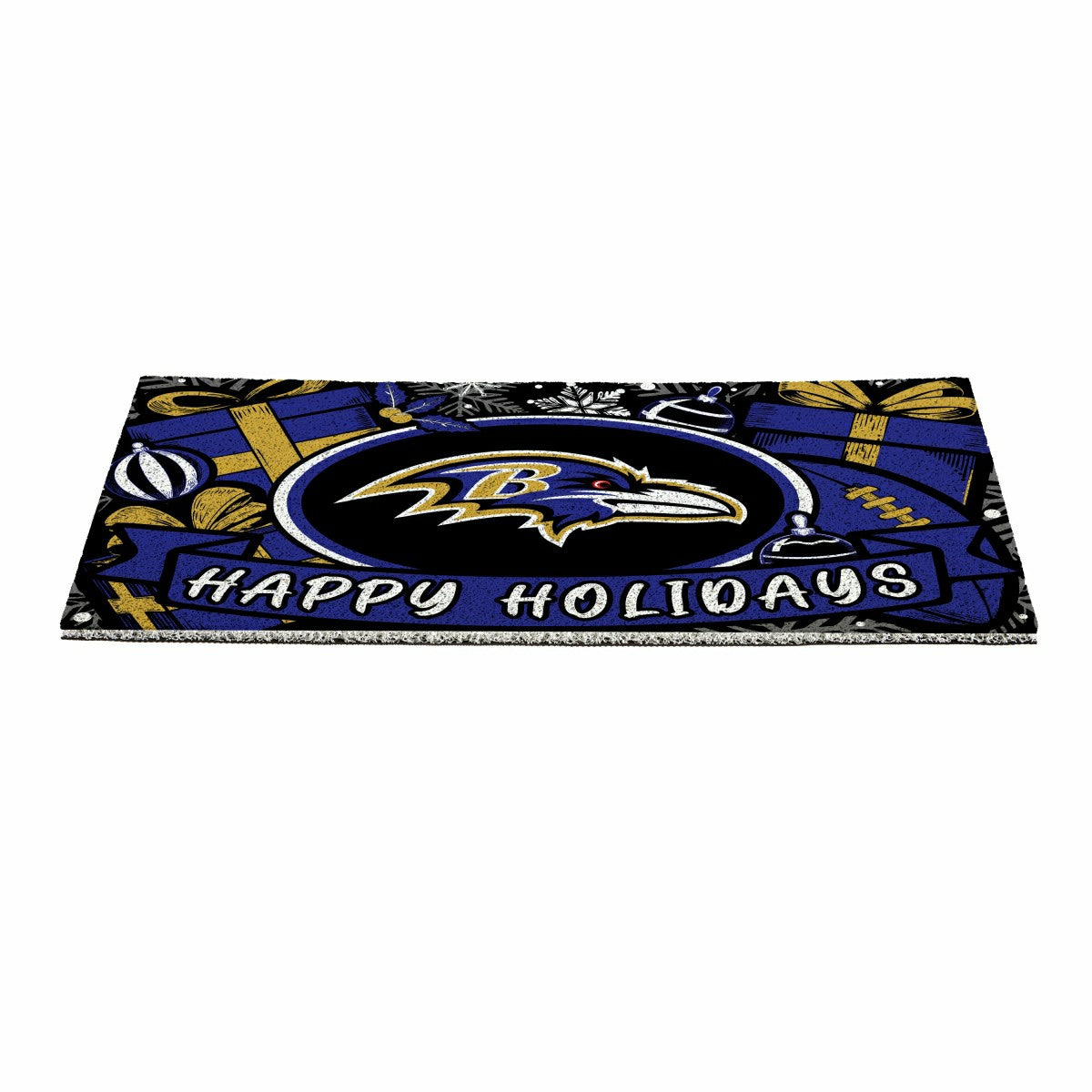 Baltimore Ravens Holiday PVC Mat, 28"x16" - NFL