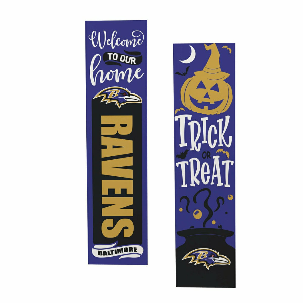 47" Double Sided Leaner, Baltimore Ravens, Halloween - NFL Home