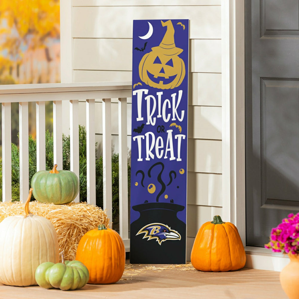 47" Double Sided Leaner, Baltimore Ravens, Halloween - NFL Home