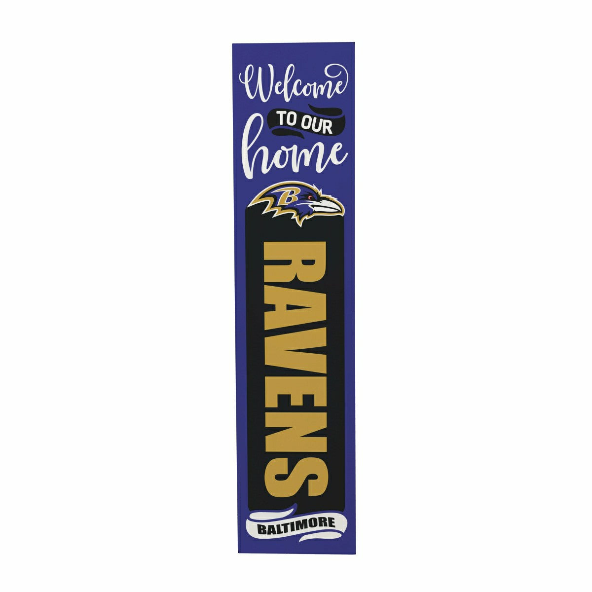 47" Double Sided Leaner, Baltimore Ravens, Halloween - NFL Home