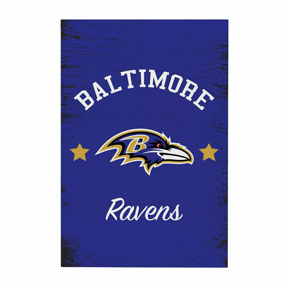 Baltimore Ravens Wood Wall Sign, 16x24 - NFL Home