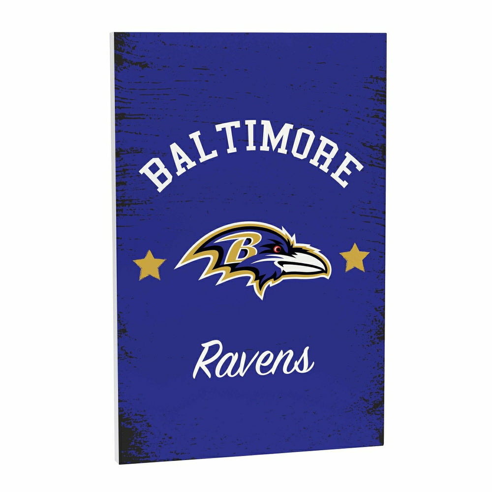 Baltimore Ravens Wood Wall Sign, 16x24 - NFL Home