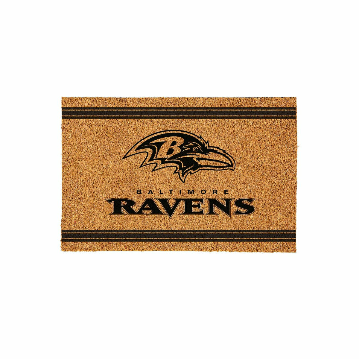 Baltimore Ravens Large One Color Coir Mat, 36"x24" - NFL