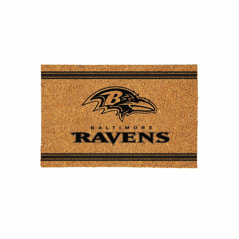 Baltimore Ravens Large One Color Coir Mat, 36"x24" - NFL