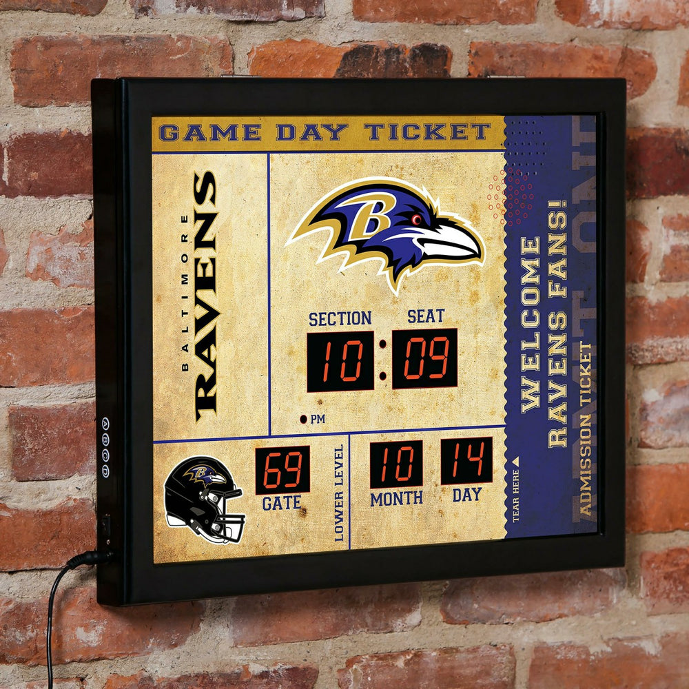 Scoreboard Wall Clock, Baltimore Ravens - NFL Home